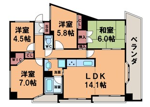 カスタリア阿倍野の物件間取画像